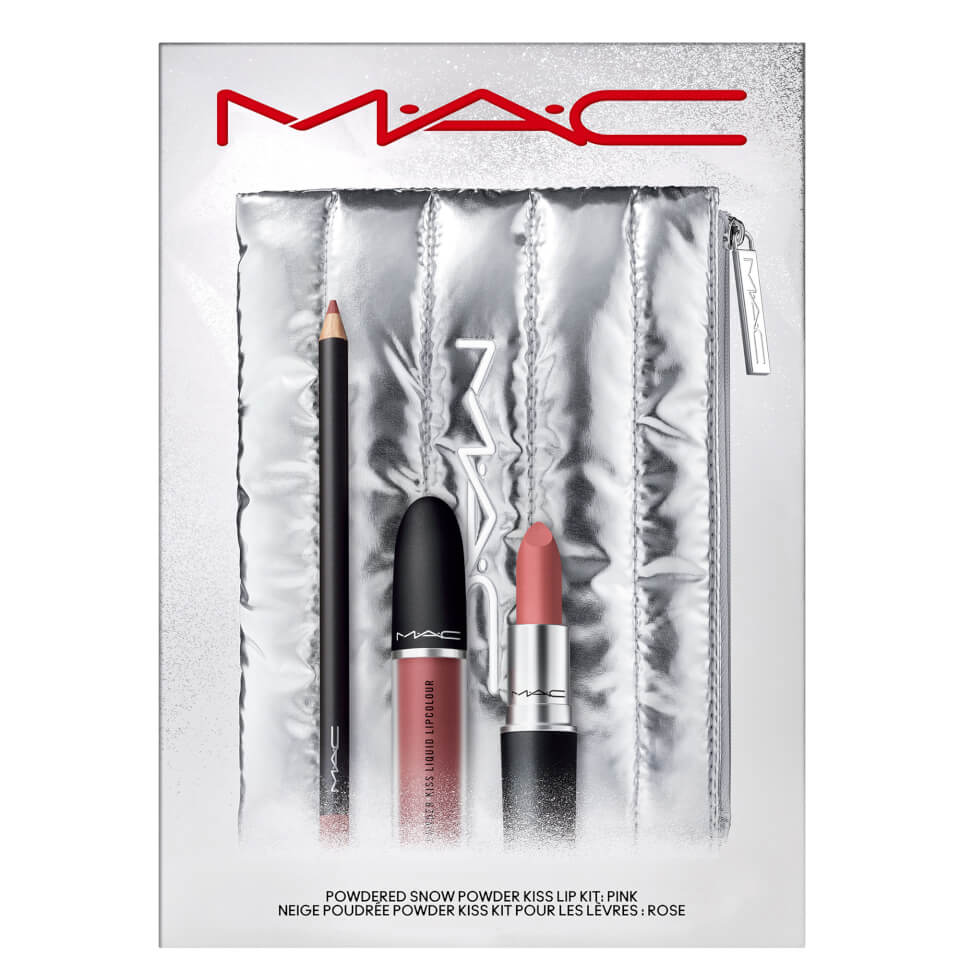 MAC Powdered Snow Powder Kiss Lip Kit - Pink
