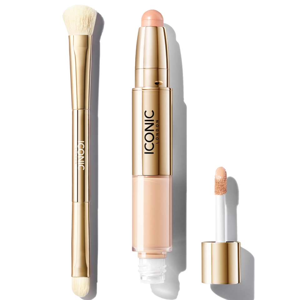 ICONIC London Radiant Concealer and Brush Bundle - Neutral Fair