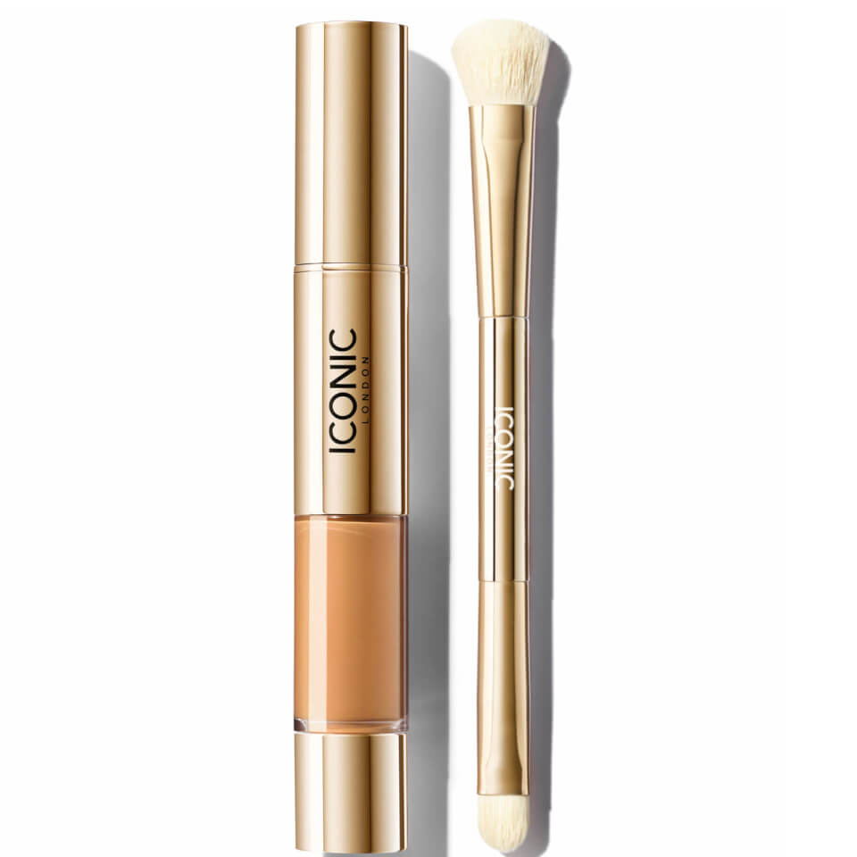 ICONIC London Radiant Concealer and Brush Bundle (Various Shades)