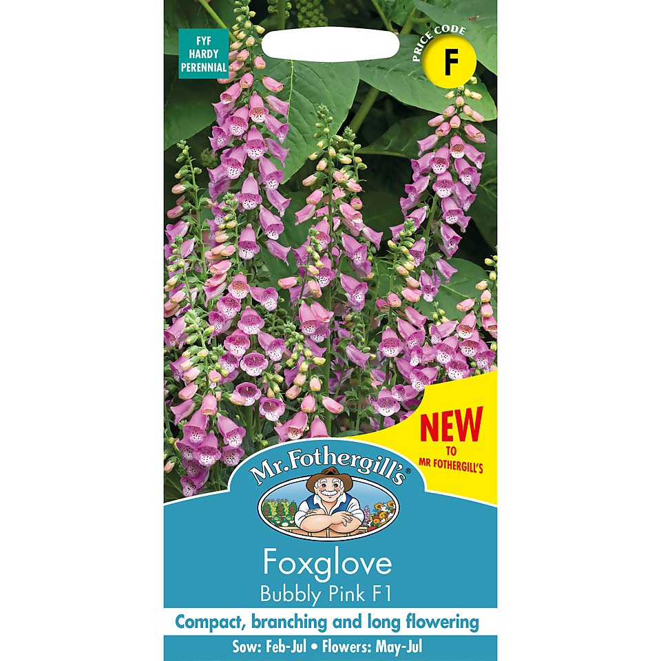 Mr. Fothergill's Foxglove Seeds - Bubbly Pink