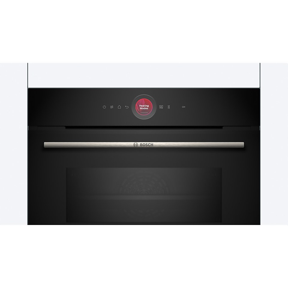 Bosch CMG7241B1B Built In Compact Electric Single Oven with Microwave Function - Black