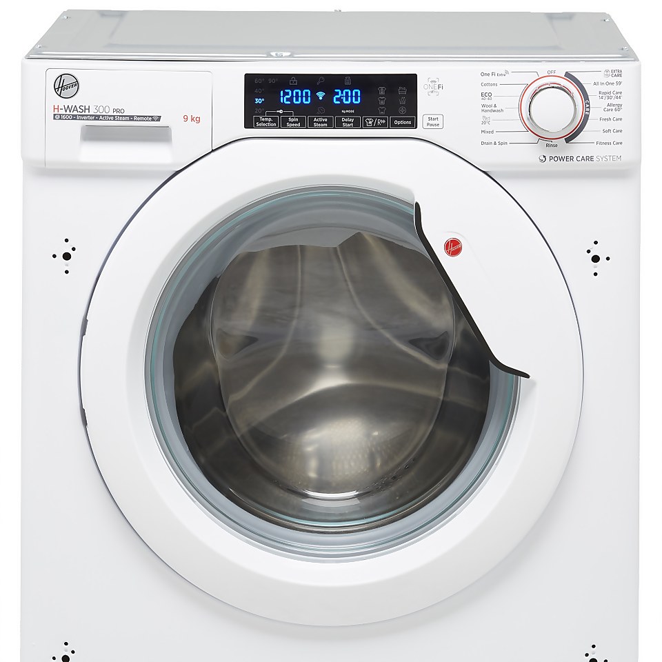 Hoover HBWOS69TAME Integrated 9kg Washing Machine with 1600 rpm - White