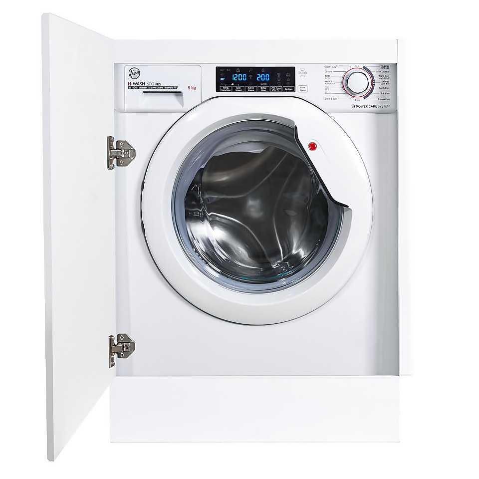 Hoover HBWOS69TAME Integrated 9kg Washing Machine with 1600 rpm - White