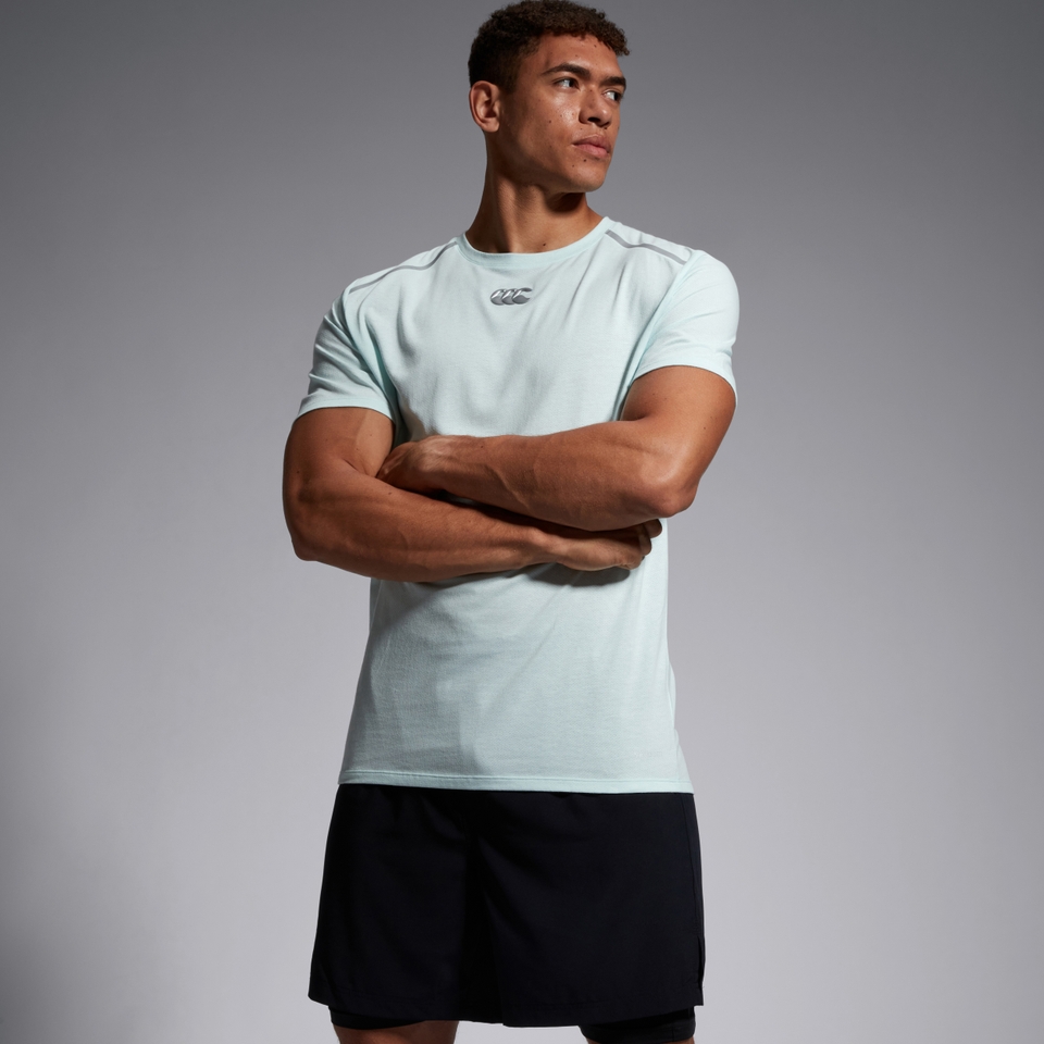 MENS COTTON/POLY TRAINING TEE GREEN