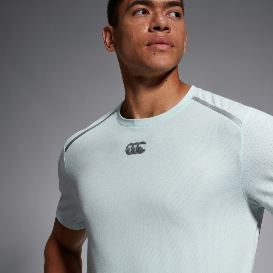 CANTERBURY COTTON/POLY TRAINING TEE AM GREEN