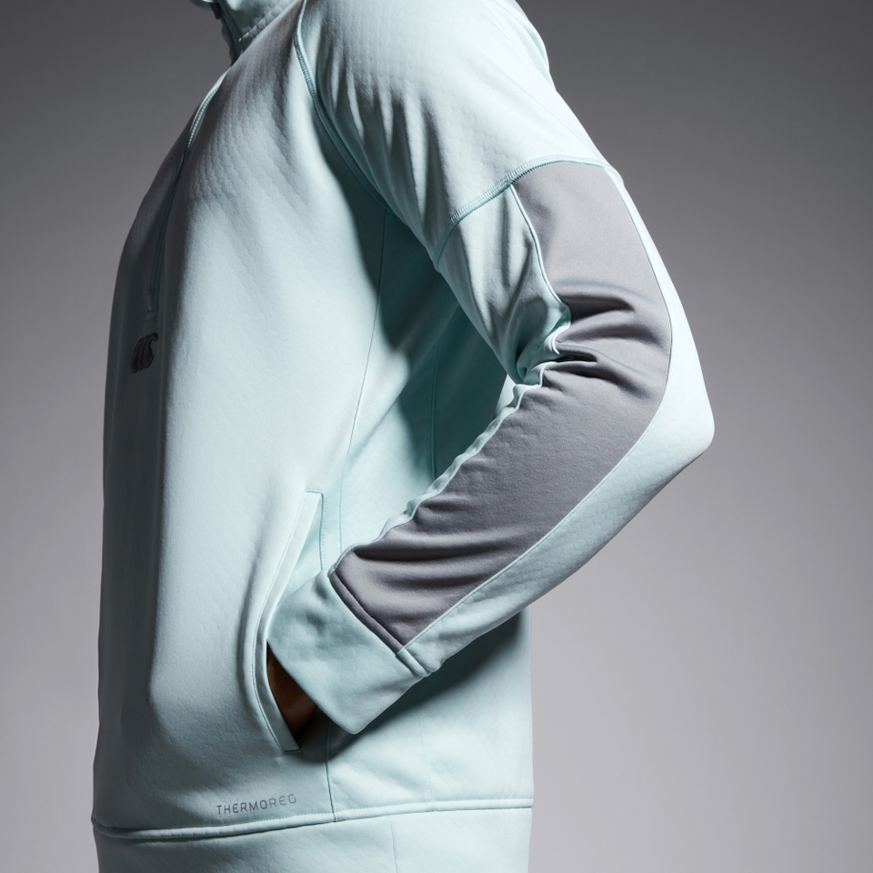 CANTERBURY 1/2 ZIP THERMOREG FLEECE AM GREEN