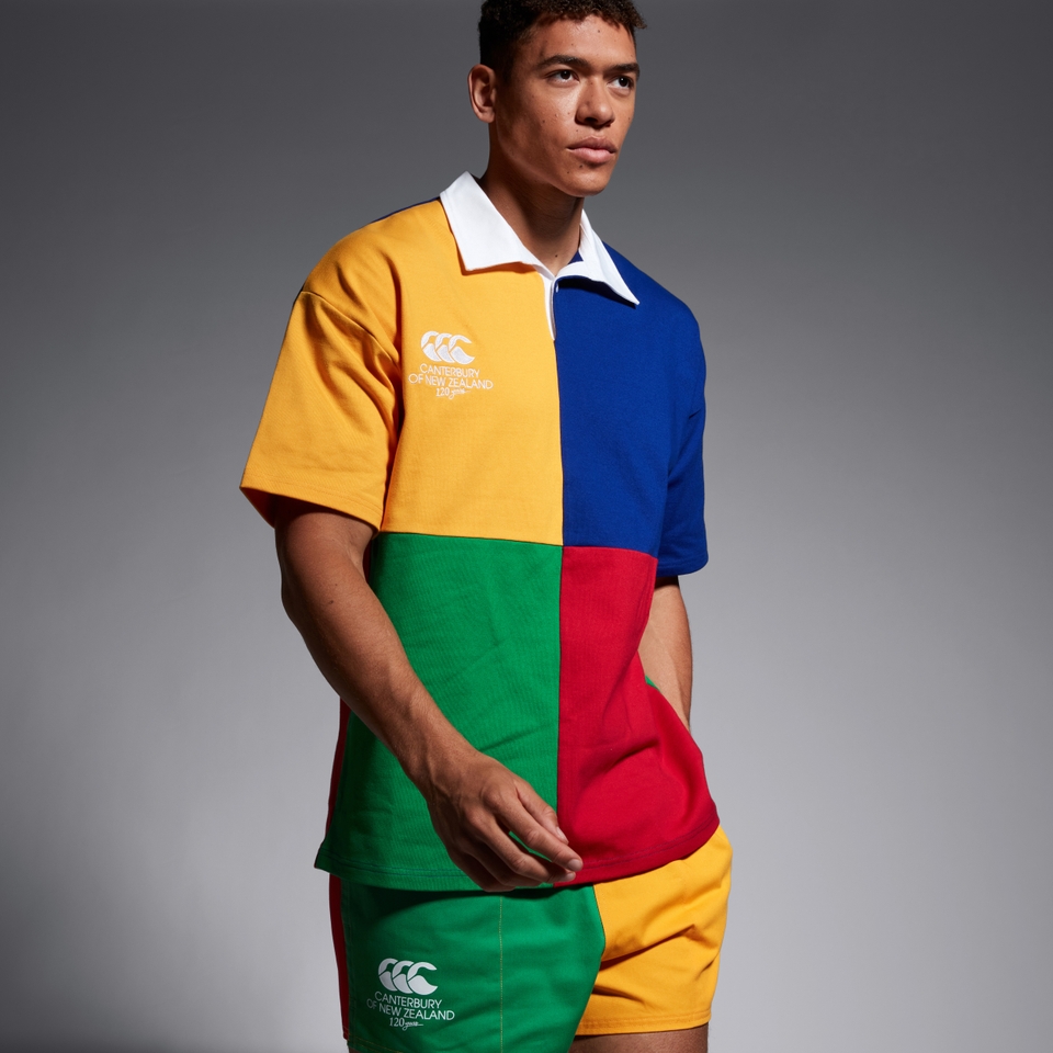 ADULT UNISEX HARLEQUIN BLOCK SHORT SLEEVE RUGBY JERSEY