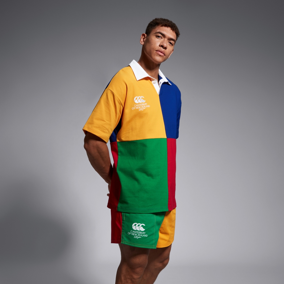 ADULT UNISEX HARLEQUIN BLOCK SHORT SLEEVE RUGBY JERSEY