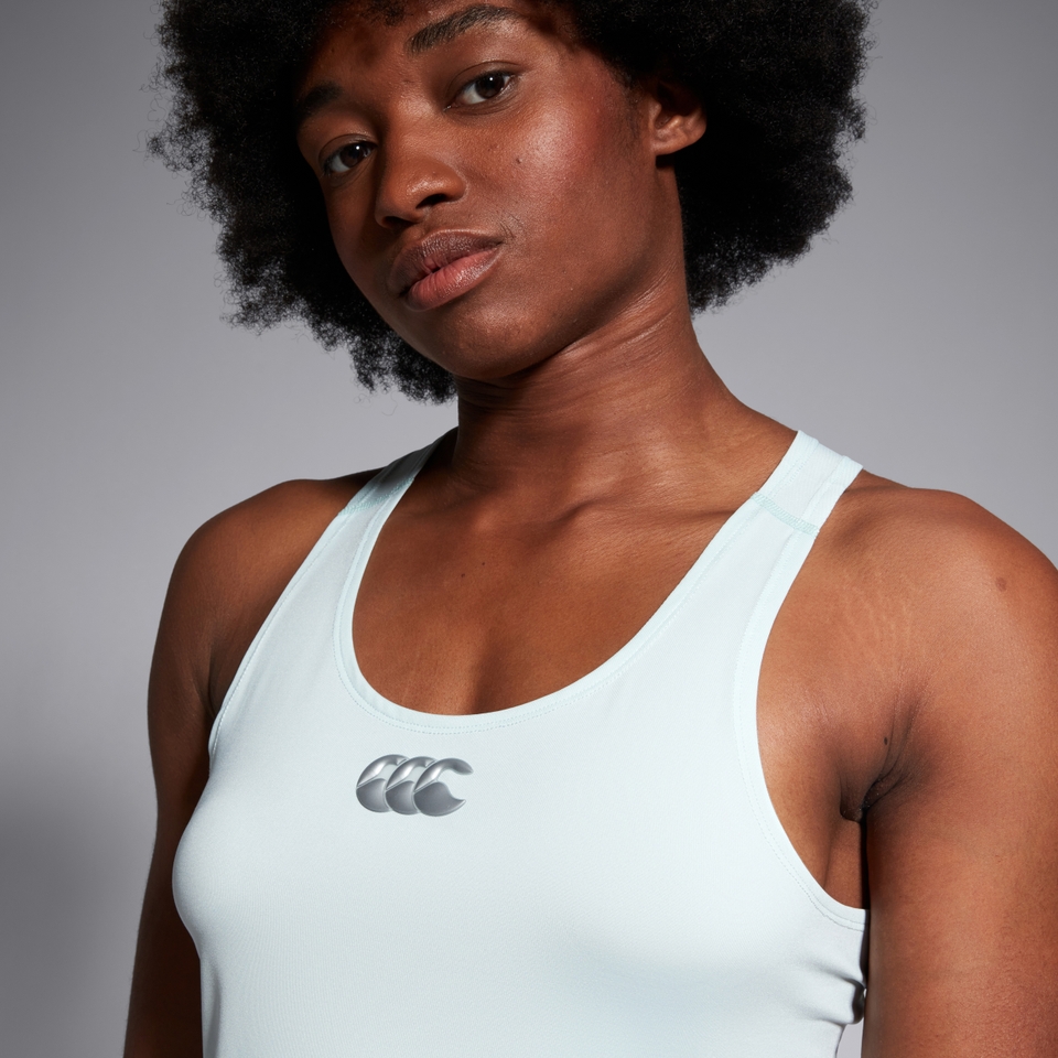 WOMENS VAPODRI RACERBACK VEST GREEN