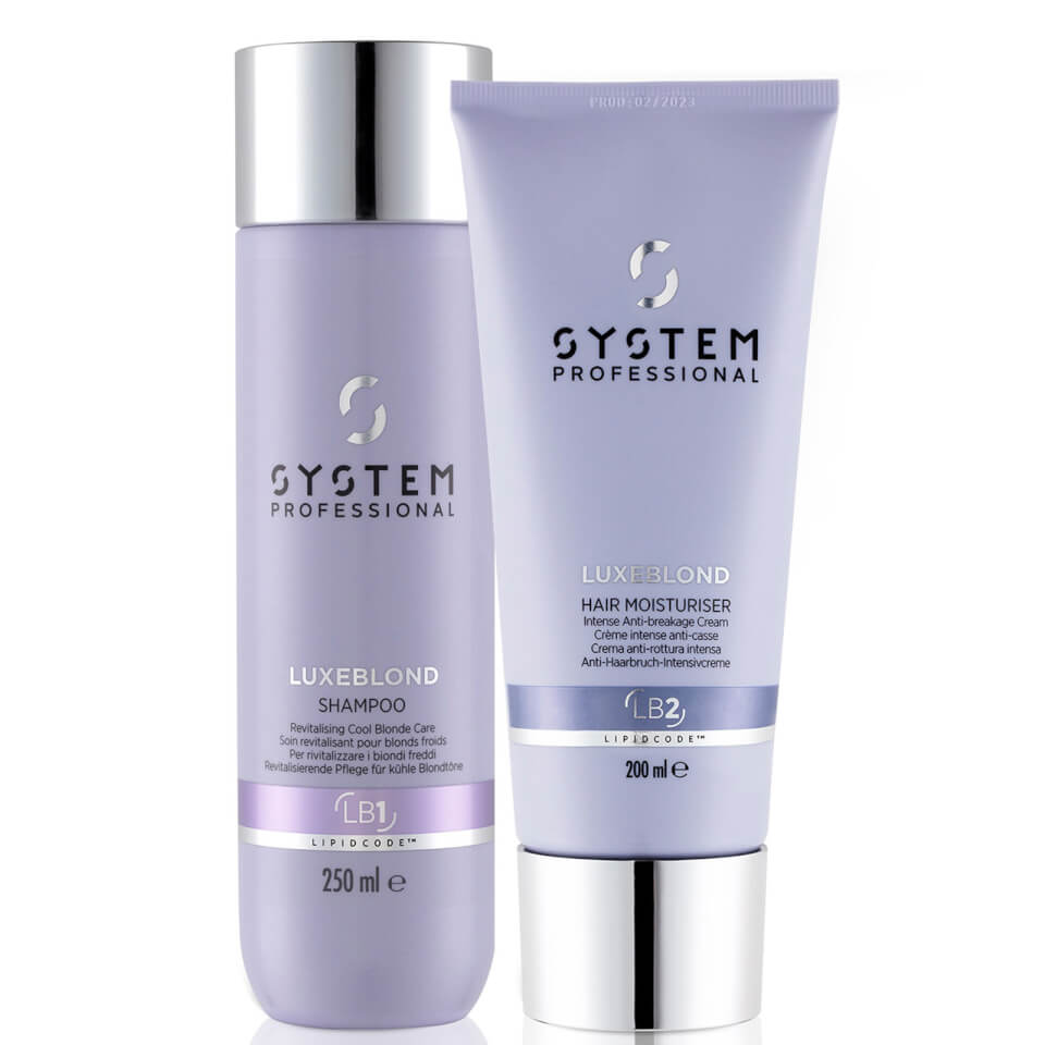 System Professional LuxeBlond Blonde Refresh and Repair Toning Hair Gift Set
