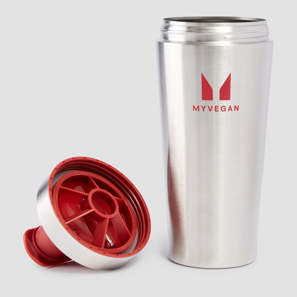 Myvegan Metal Shaker - Burgundy - 750ml