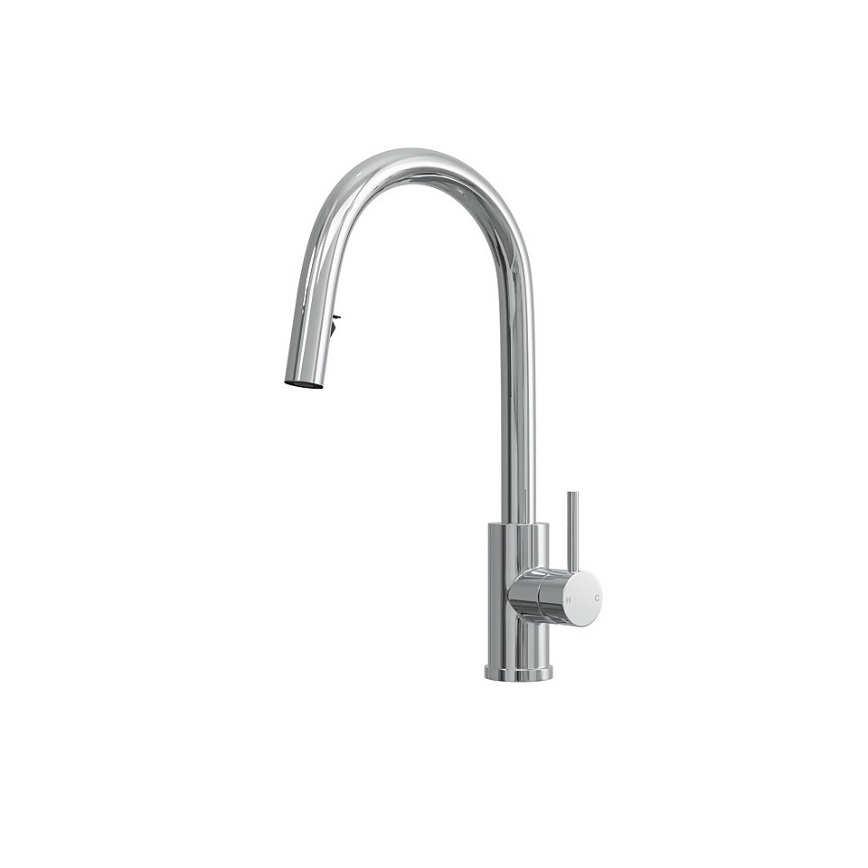 Corran Pull and Spray Tap - Polished Chrome