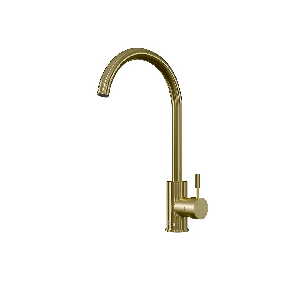 Leonie Side Lever Tap - Brushed Brass