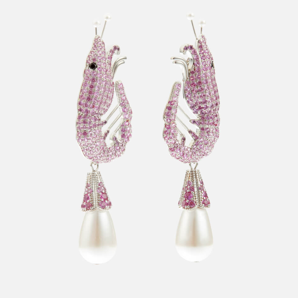 Shrimp earrings discount with name