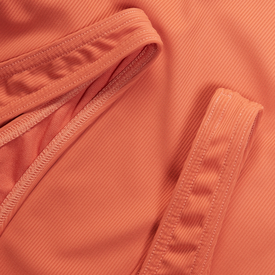 Women's Textured Deep U-Back Orange