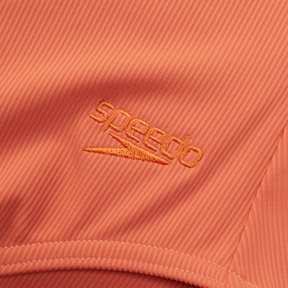 Women's Textured Deep U-Back Orange