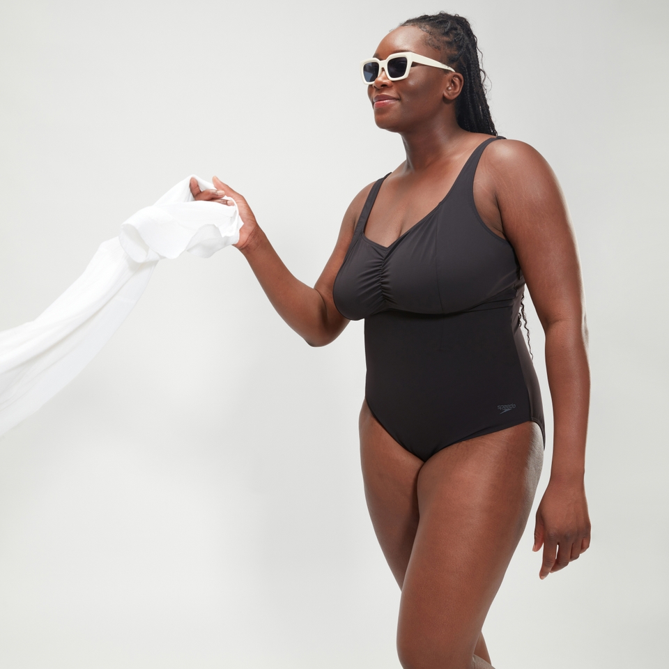 Maillot de bain Femme grande taille effet galbant AquaNite noir