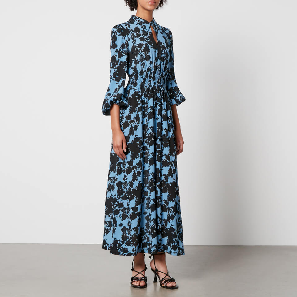 Baum Und Pferdgarten Amber Floral-Print Georgette Midi Dress - EU 34/UK 6 |  Coggles
