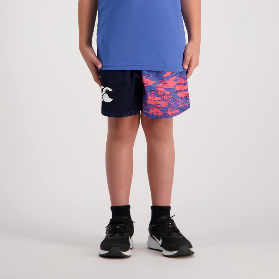 Kids Militia Harlequin 3In Short Sunkissed Coral