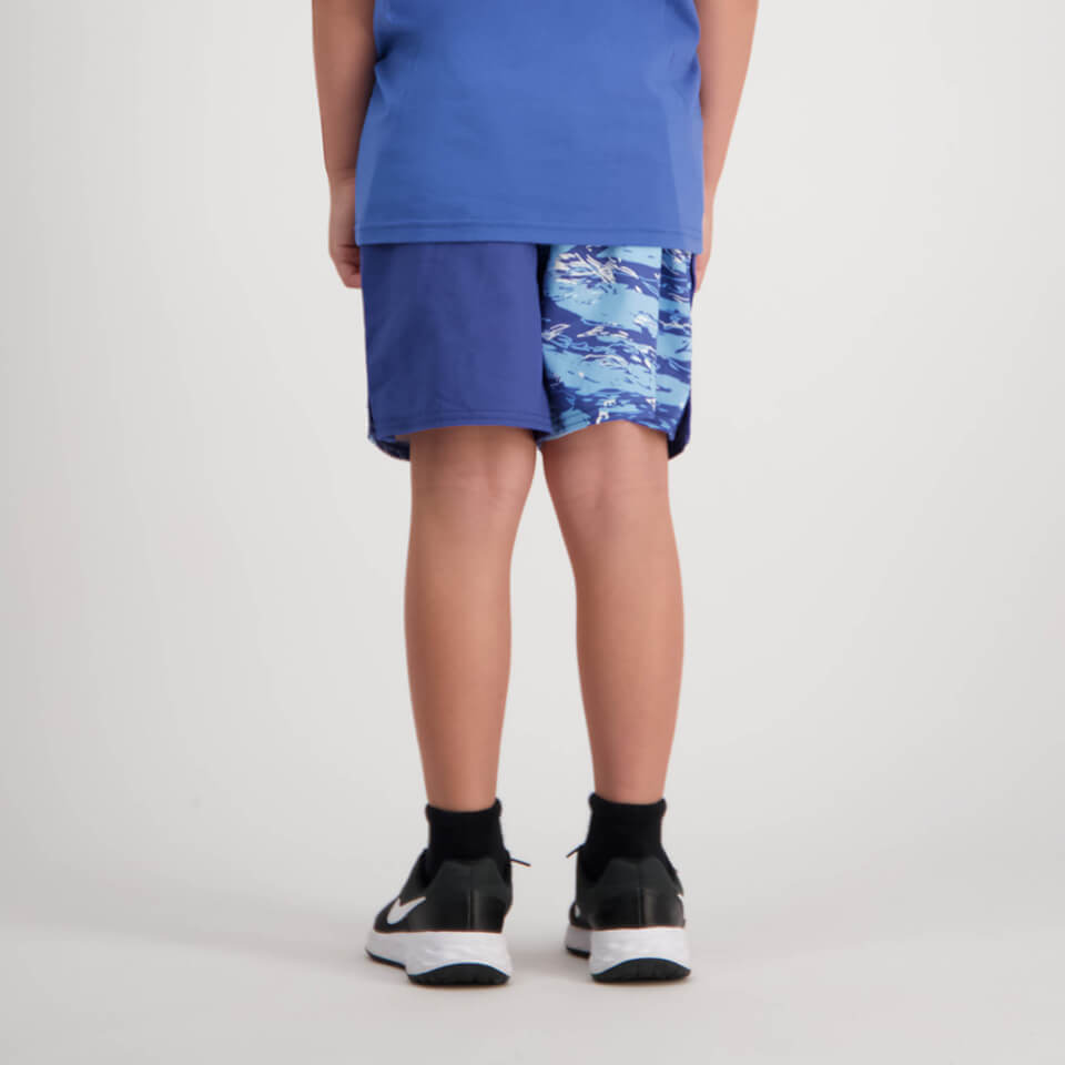 Kids Militia Harlequin 3In Short Bright Cobalt