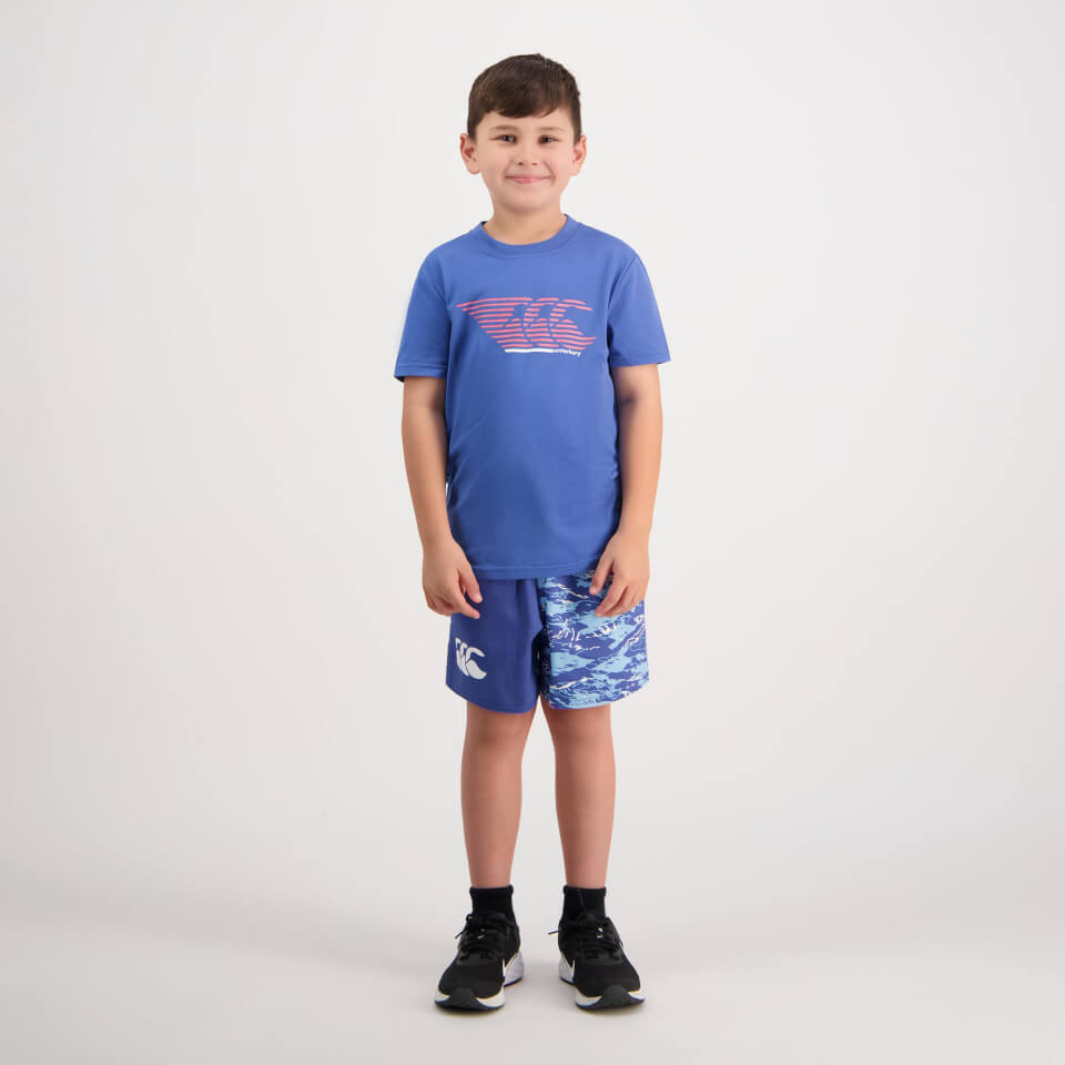 Kids Militia Harlequin 3In Short Bright Cobalt