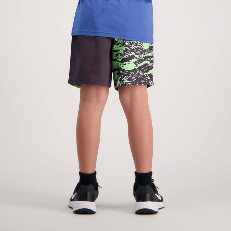 Kids Militia Harlequin 3In Short Paradise Green