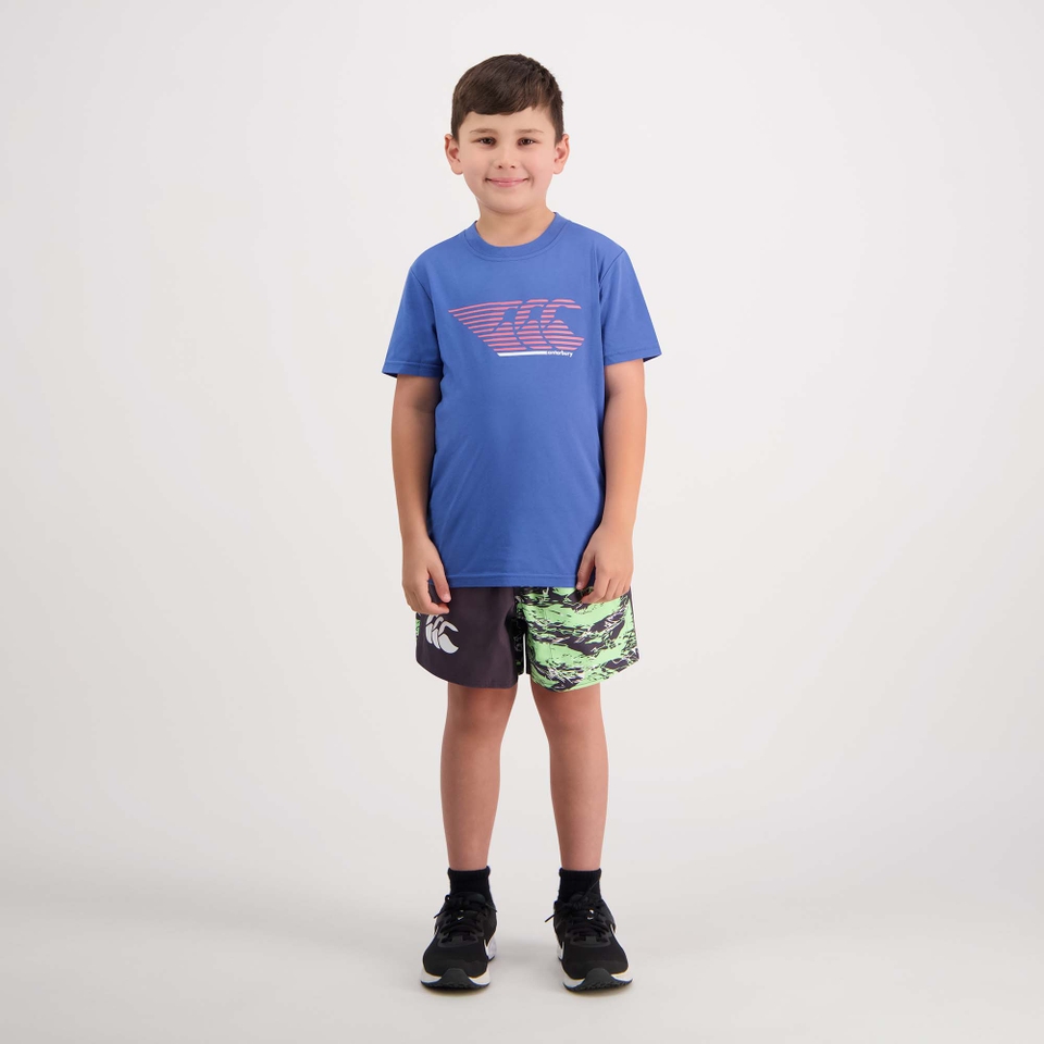 Kids Militia Harlequin 3In Short Paradise Green