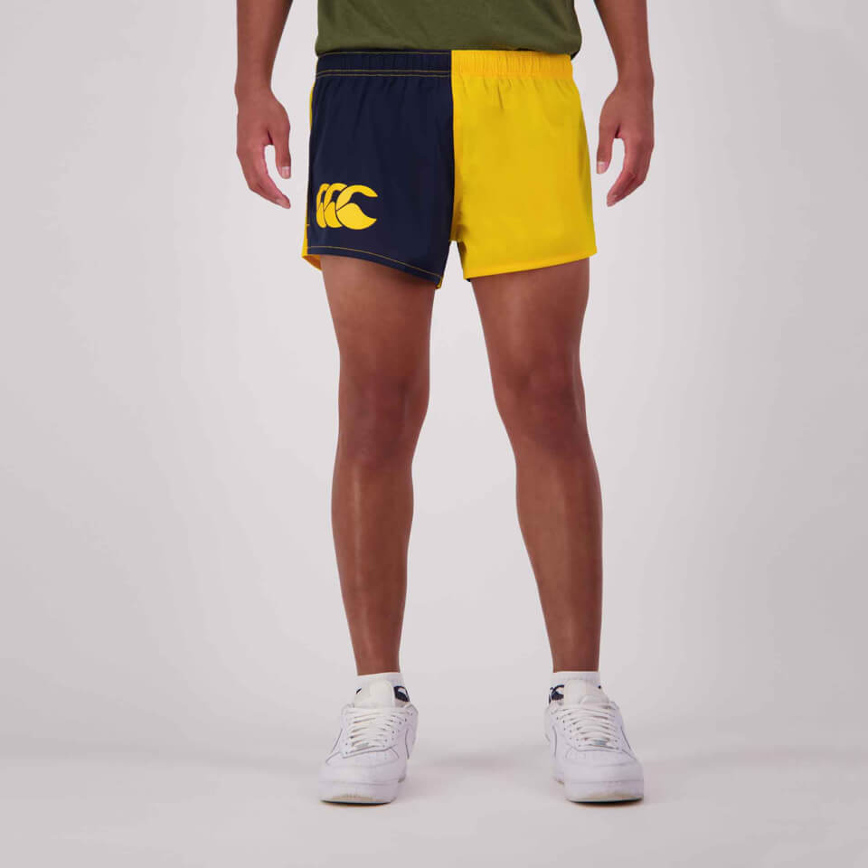 MENS 3IN SUMMER TOUCH SHORT GOLD/NAVY
