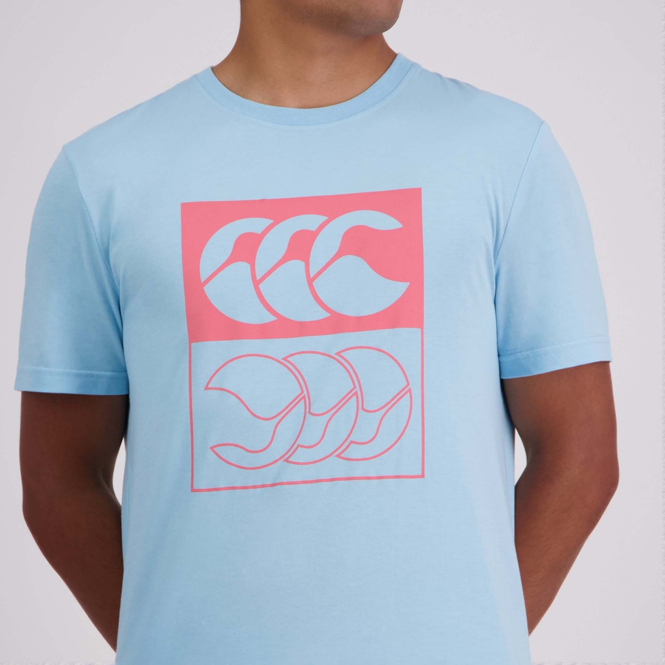Mens Flip T-Shirt Sky Blue