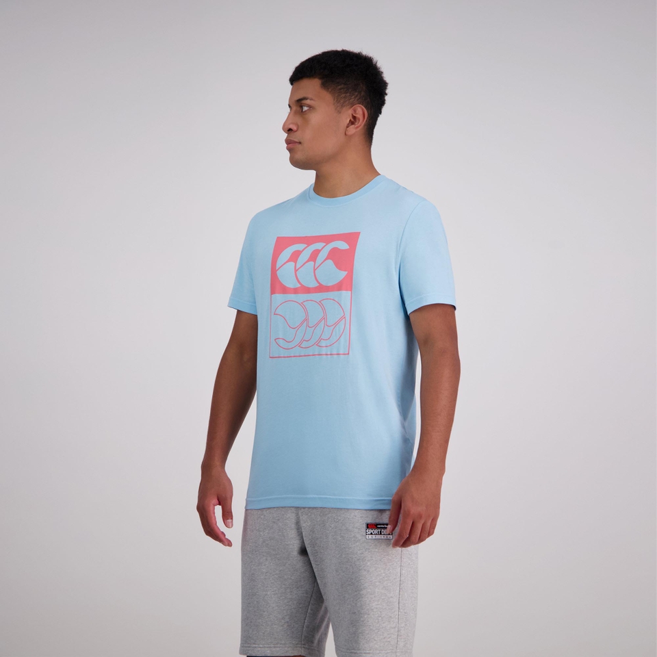 Mens Flip T-Shirt Sky Blue