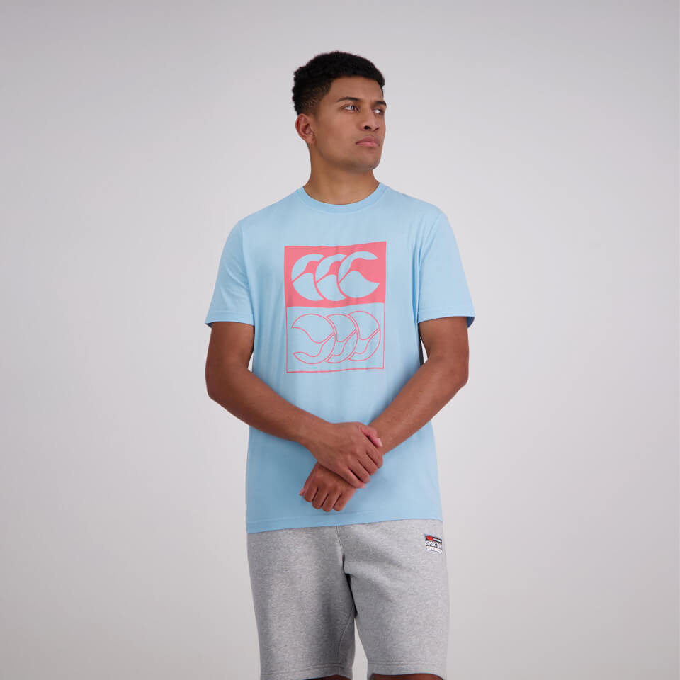 Mens Flip T-Shirt Sky Blue