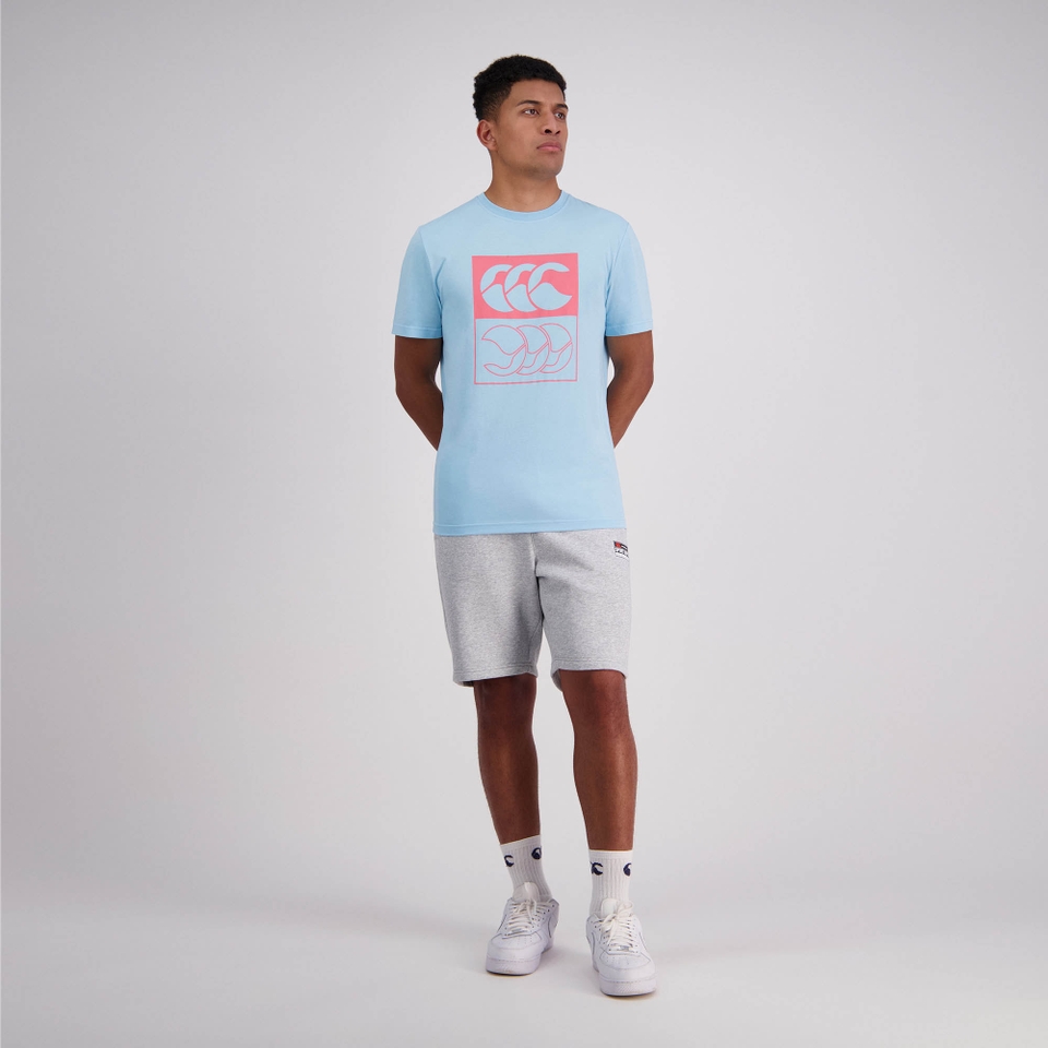 Mens Flip T-Shirt Sky Blue