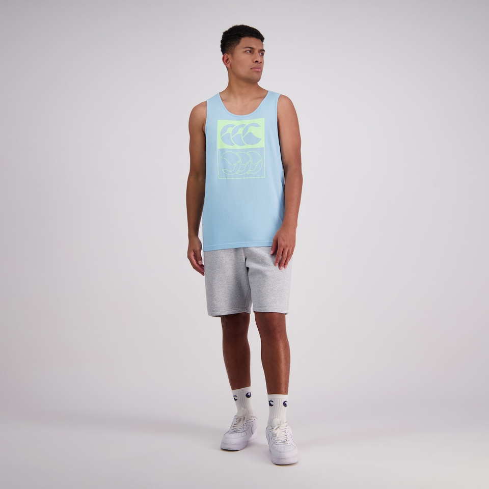 Mens Flip Tank Sky Blue