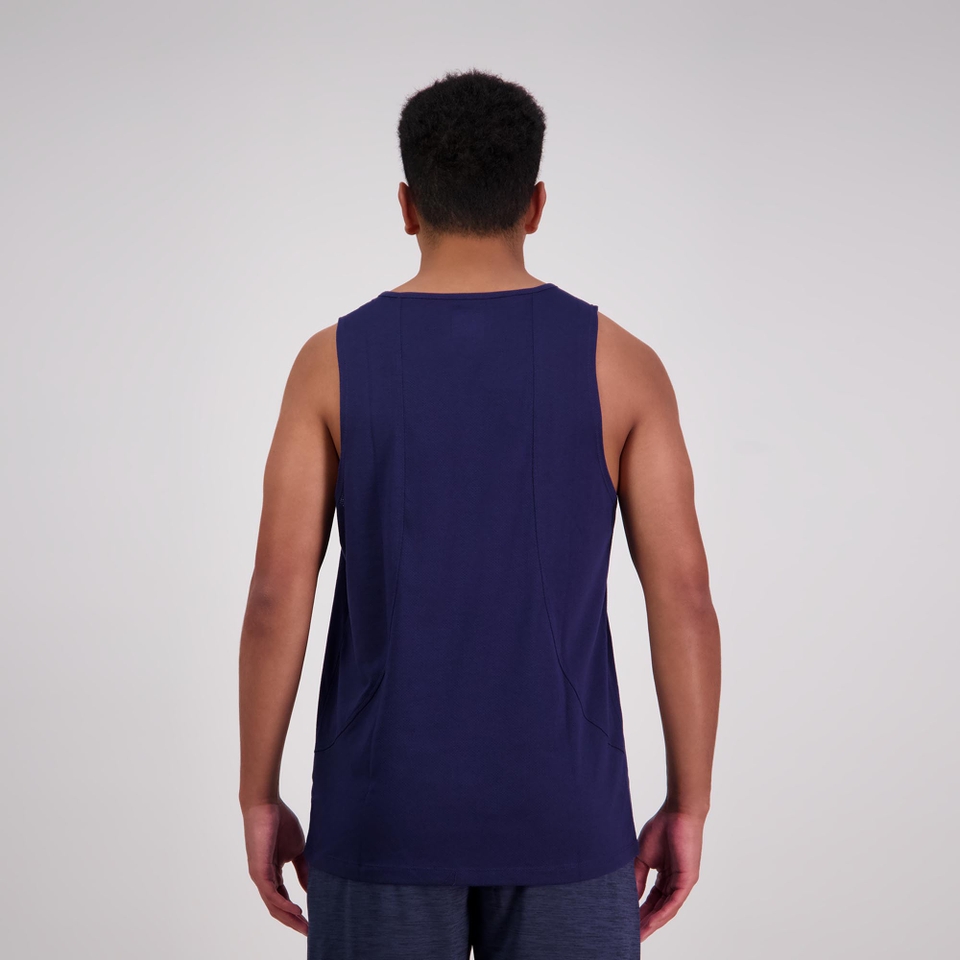 MENS VAPODRI TEMPO SINGLET NAVY MARLE