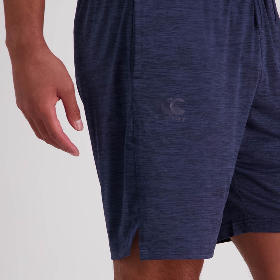 MENS VAPODRI 9IN TEMPO KNIT SHORT NAVY MARLE