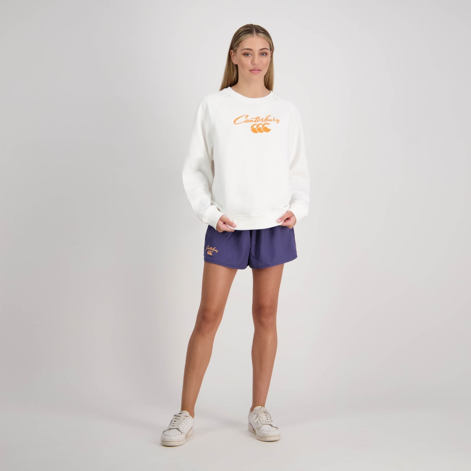 Women Blaze Raglan Crew Cloud Dancer