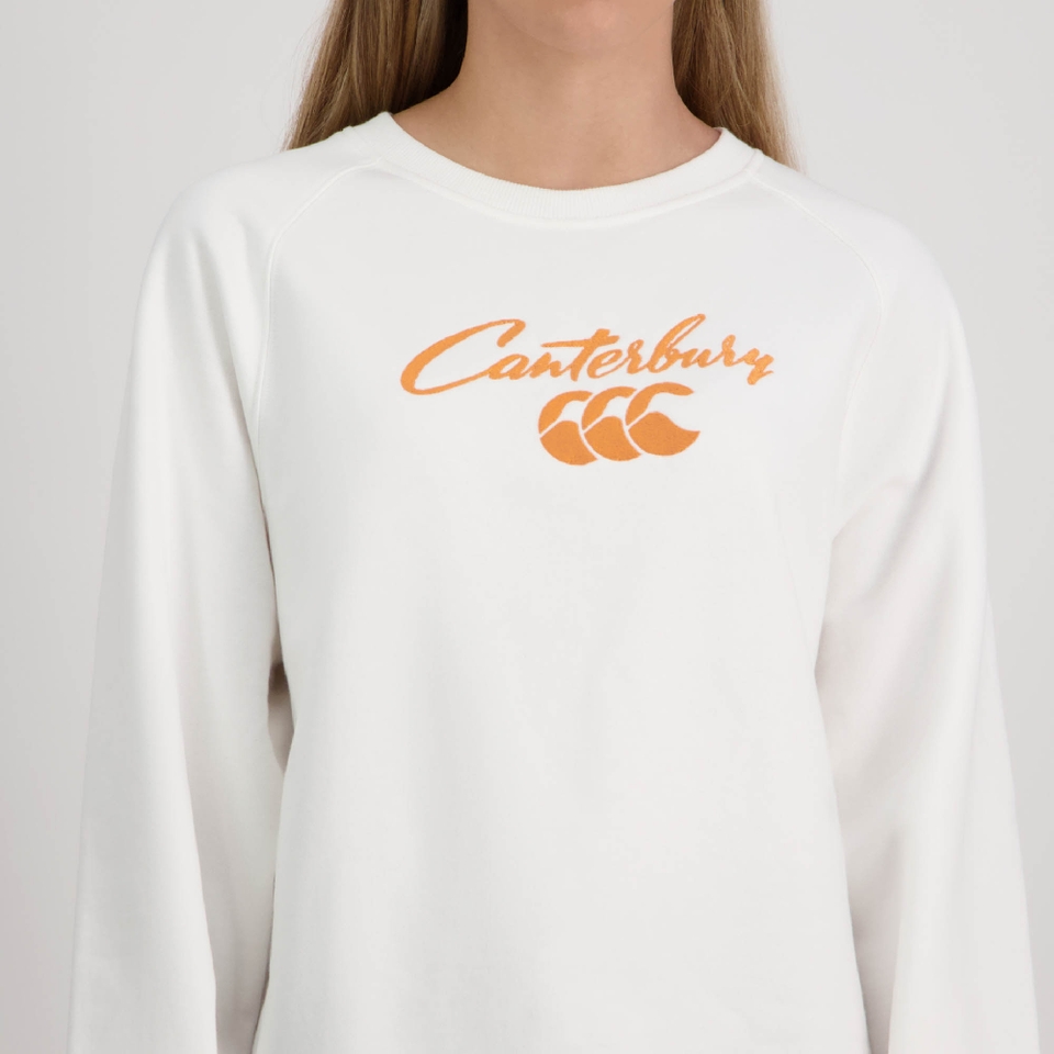 Women Blaze Raglan Crew Cloud Dancer
