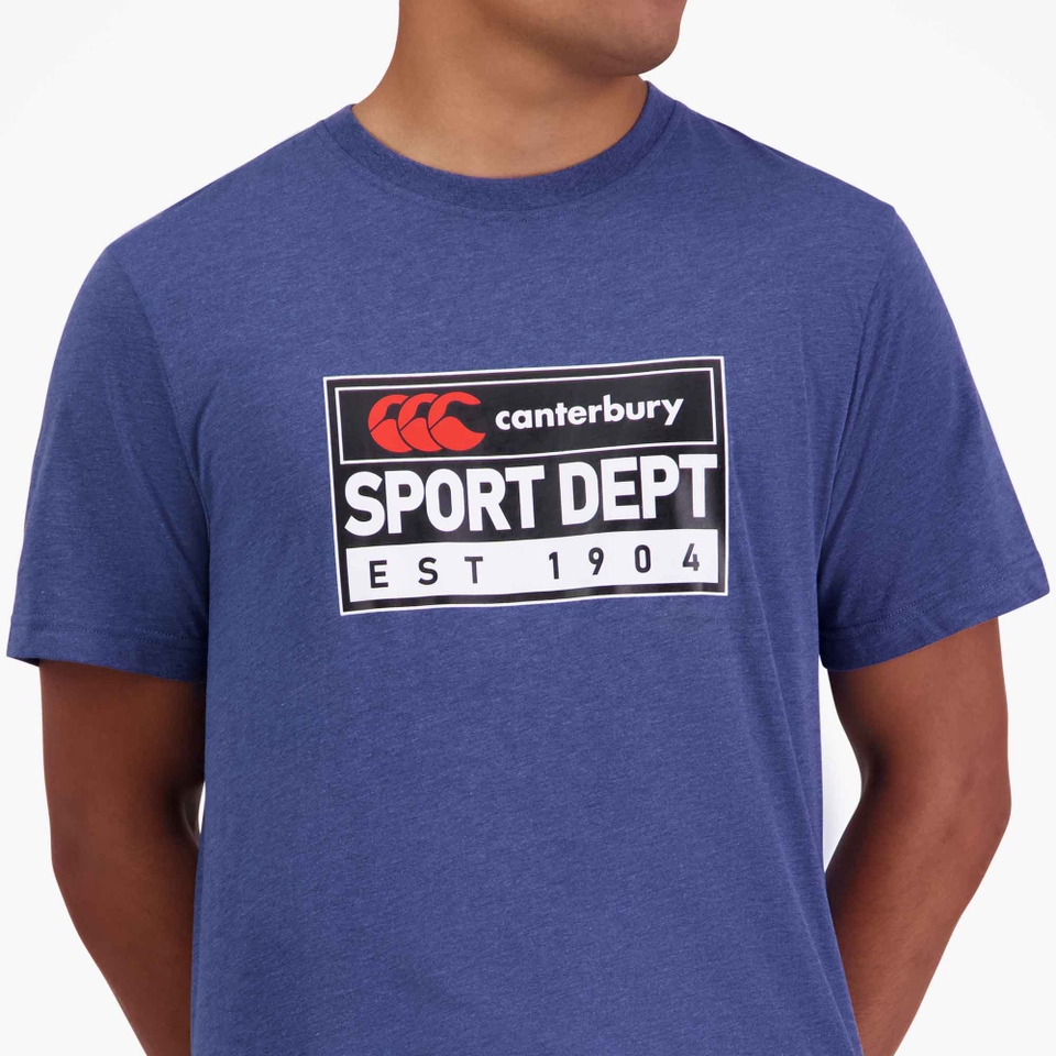 MENS SPORT DEPT. SS T-SHIRT DENIM MARL