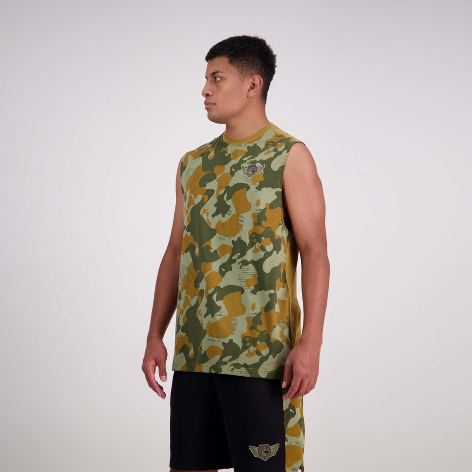 MENS FORCE AOP SINGLET BEETLE