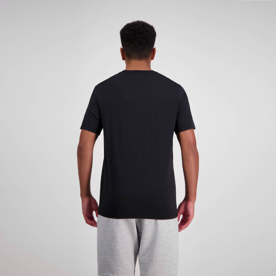 Mens Ss Printed T-Shirt Jet Black
