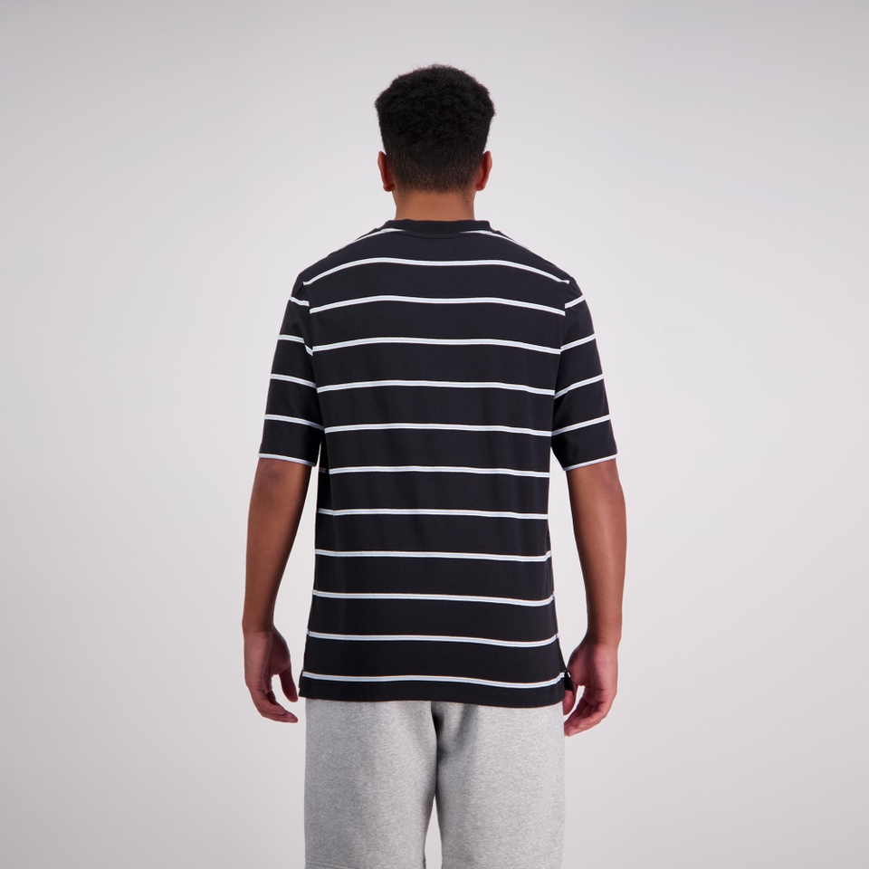 MENS SS YARN DYE T-SHIRT JET BLACK