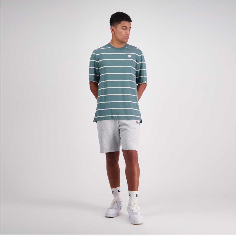 Mens Ss Yarn Dye T-Shirt Sea Pine