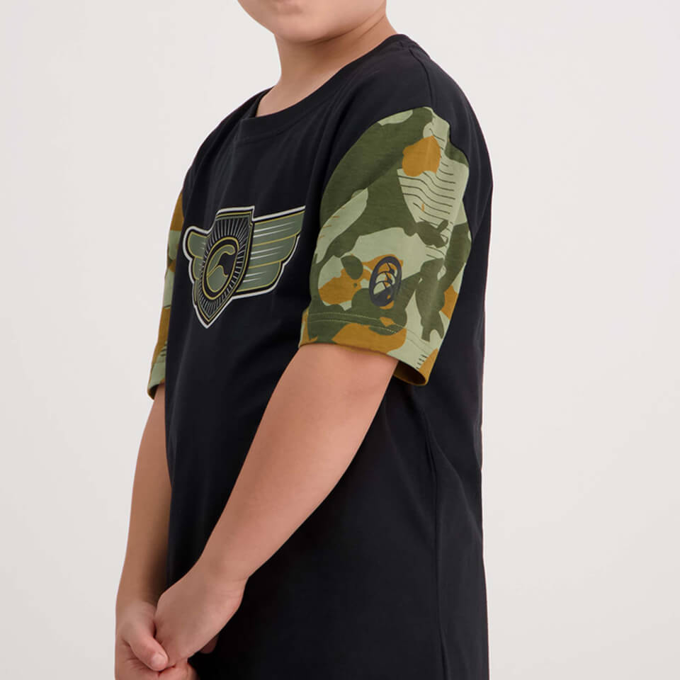 Kids Forcece Crest T-Shirt Jet Black
