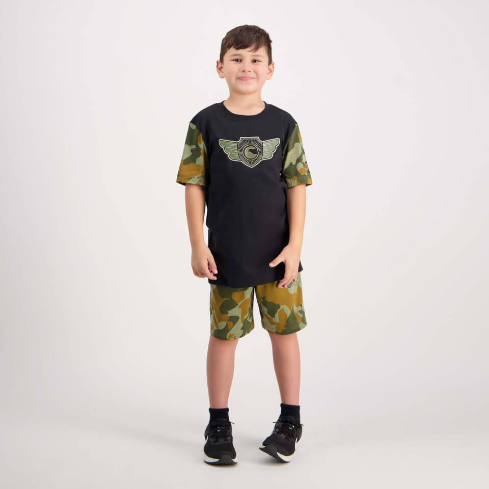 Kids Forcece Crest T-Shirt Jet Black
