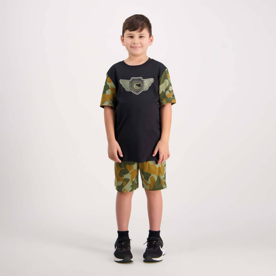 Kids Forcece Crest T-Shirt Jet Black