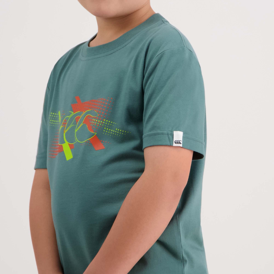 Kids Canterbury Printed T-Shirt Sea Pine