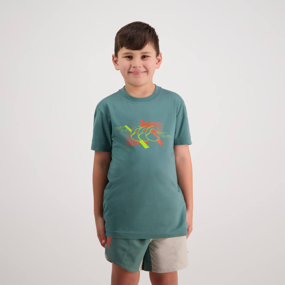 Kids Canterbury Printed T-Shirt Sea Pine | Canterbury