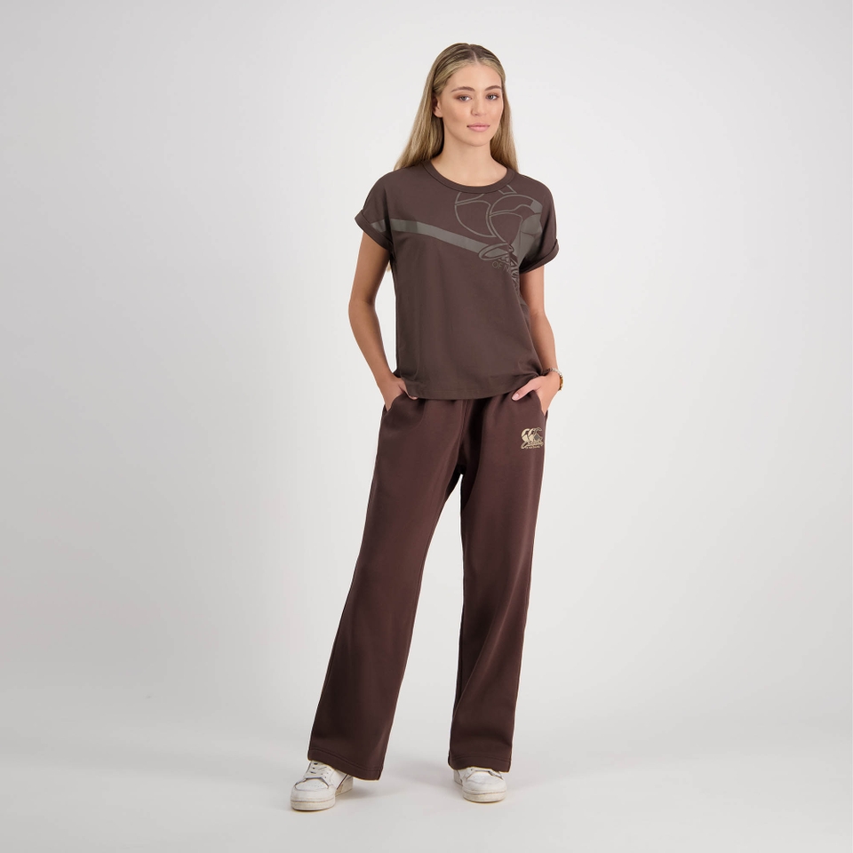 WOMEN CLASH 30IN TRACKPANT TURKISH COFFEE