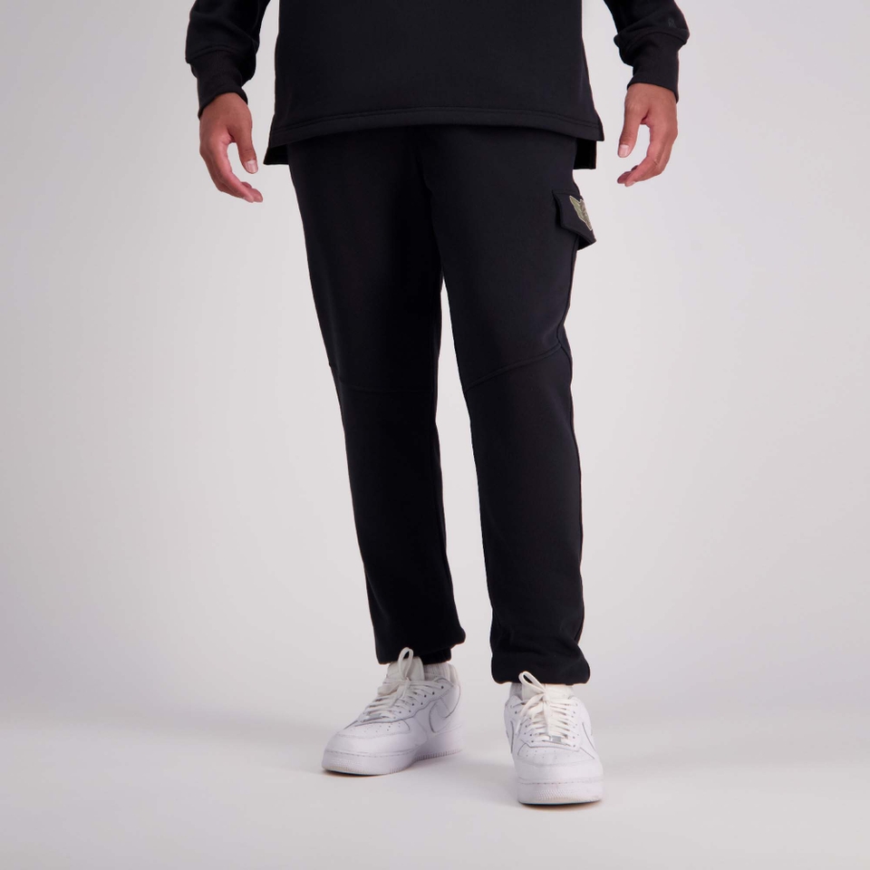 MENS FORCE 32IN KNIT TRACKPANT JET BLACK