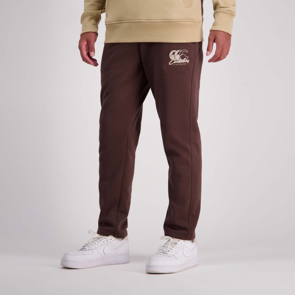 MENS CLASH STRAIGHT LEG 32IN TRACKPANT TURKISH COFFEE